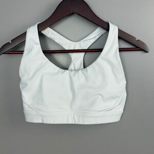 Athleta‎ Racerback Sports Bra Women's Small White Unlined No Tag